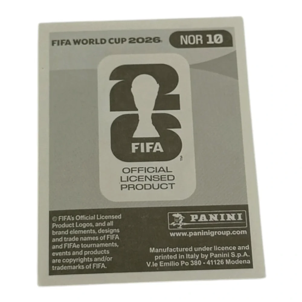 Panini FIFA World Cup 2026 Martin Odegaard Norway Arsenal Sticker NOR 10